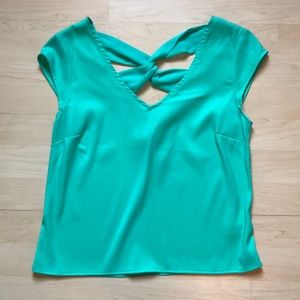 NWOT Express aqua shirt